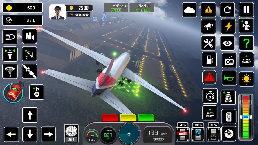 Pilot Flight Simulator Games スクリーンショット 2