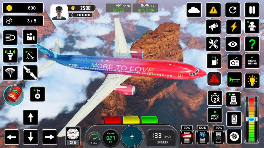 Pilot Flight Simulator Games スクリーンショット 3