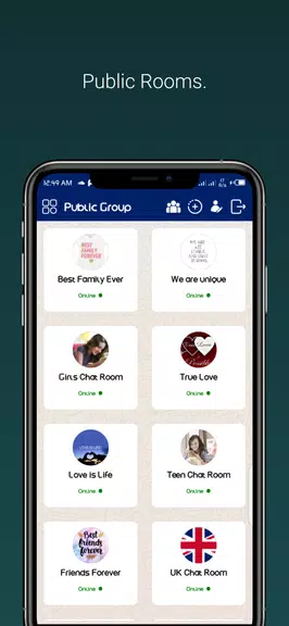 UK Chat - Group Chat Rooms スクリーンショット 0