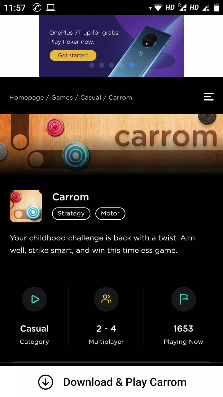 GetMega Carrom Party Capture d'écran 1