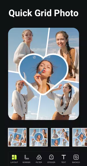 Schermata Photo Collage Video Grid Maker 0