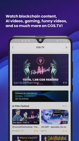 COS.TV - Web3 Content Platform स्क्रीनशॉट 0