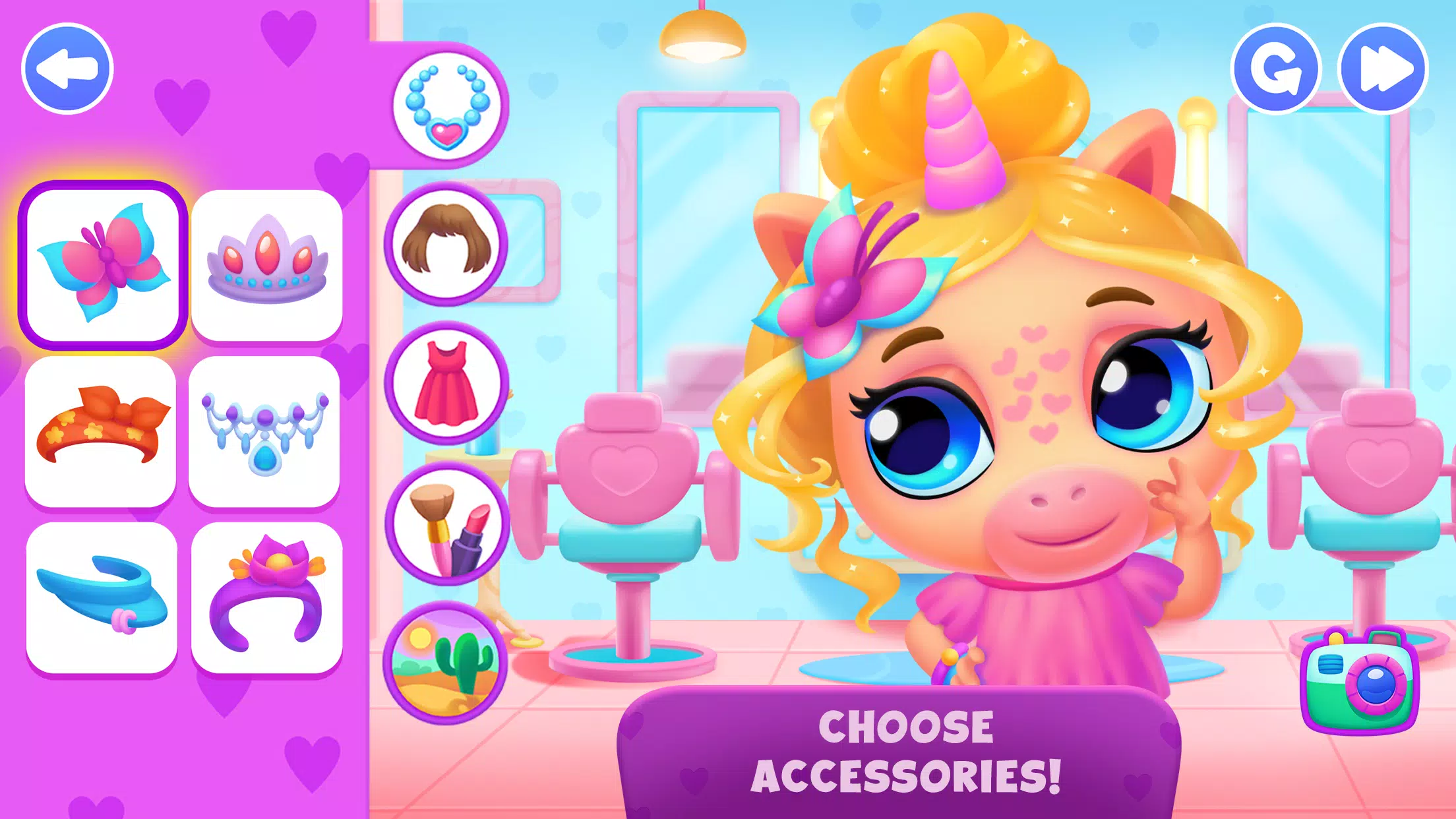 Unicorn Dress up games kids Capture d'écran 1