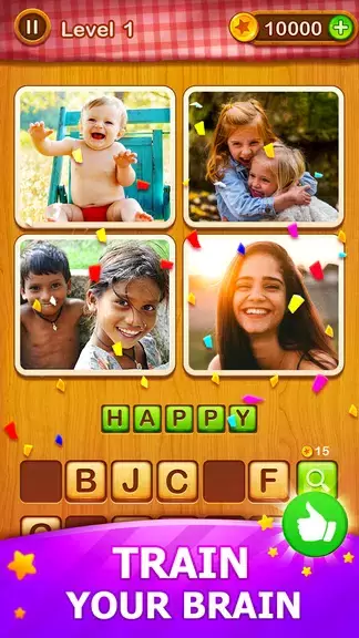 4 Pics Guess Word -Puzzle Game Скриншот 0