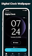 Digital Clock - Alarm Clock ဖန်သားပြင်ဓာတ်ပုံ 0