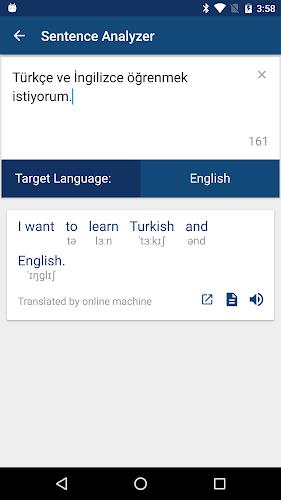 Turkish English Dictionary İng Ekran Görüntüsü 2