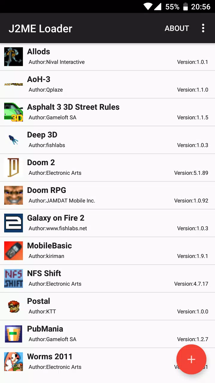 J2ME Loader Schermafbeelding 0