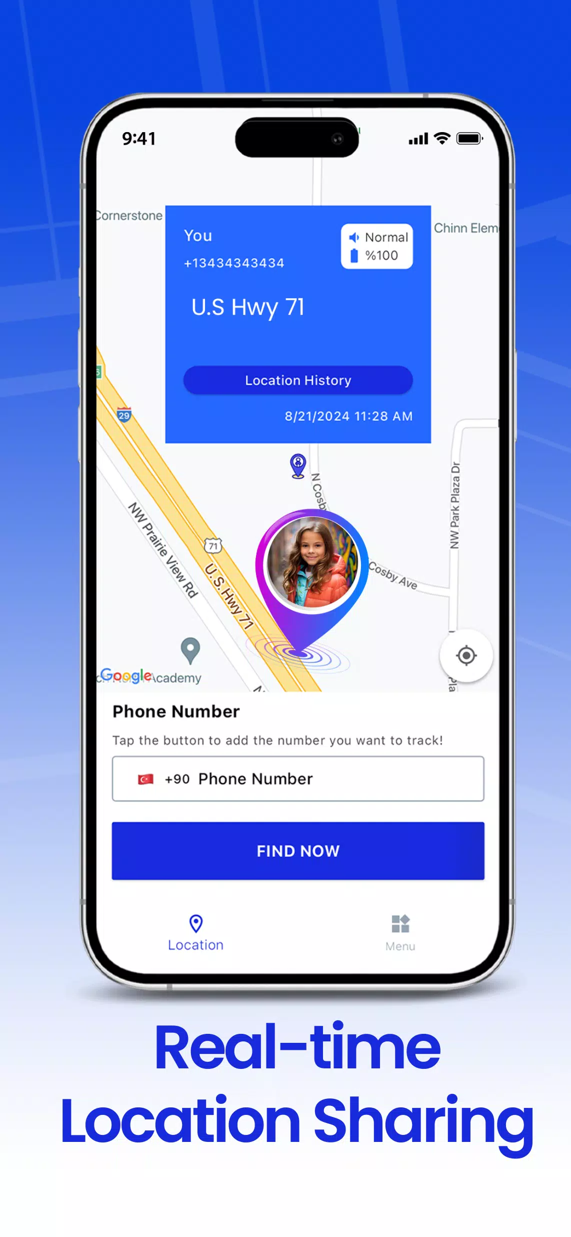 Phone Tracker GPS GeoPoint360 ဖန်သားပြင်ဓာတ်ပုံ 0