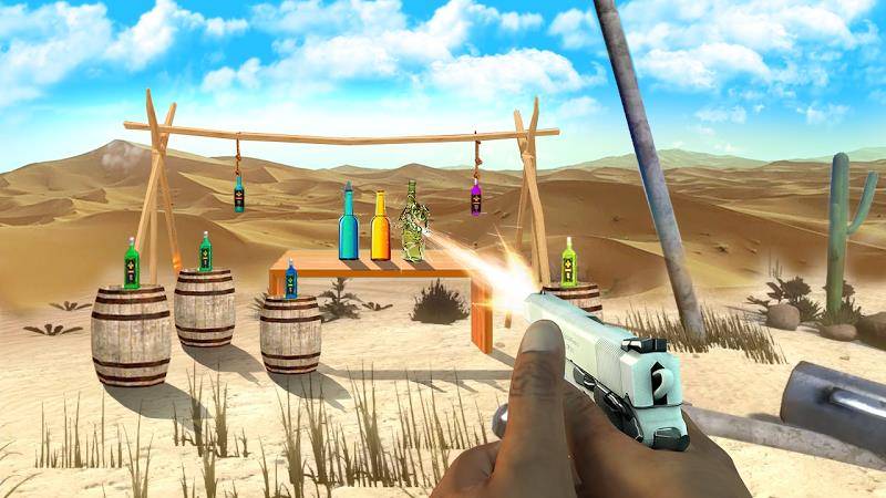 Gun Bottle Shooting game Скриншот 0