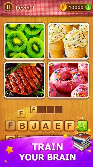 4 Pics Guess Word -Puzzle Game Скриншот 1