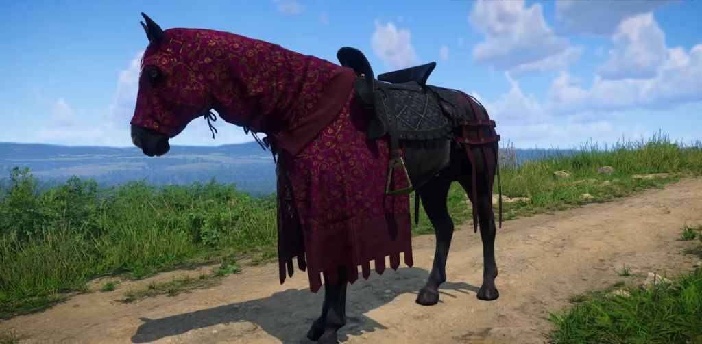 Kingdom Come Befreiung 2: Pferd in roter Rüstung