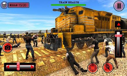 US Army Train Zombie Shooting Screenshot 0