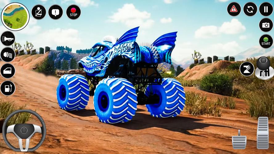 Extreme Monster Truck Game 3D Capture d'écran 1