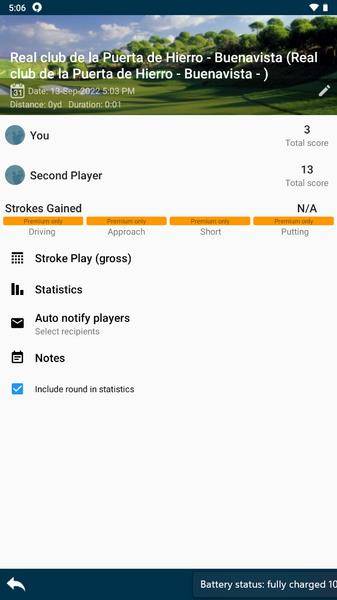 Golf Pad: Golf GPS & Scorecard Tangkapan skrin 0