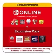 Nintendo Switch online 12 mesi Iscrizione individuale + Pacchetto di espansione Egift Card