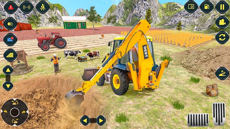 Village Excavator JCB Games Captura de tela 1