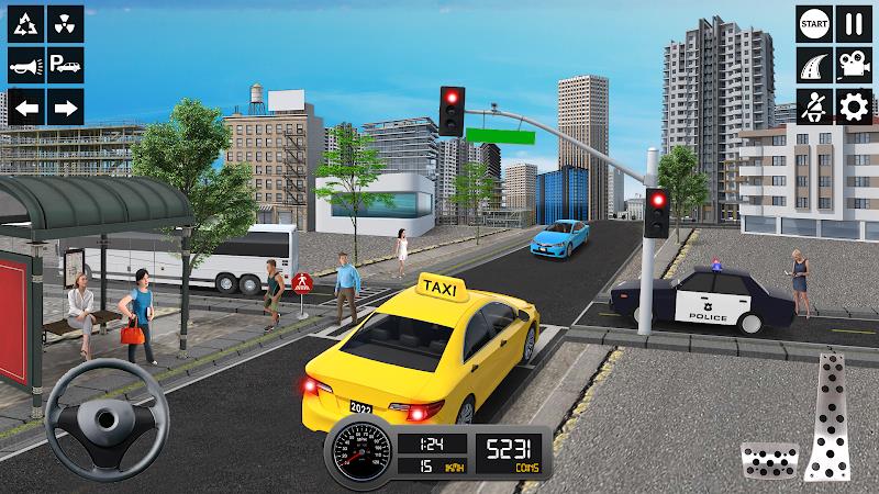 Taxi Simulator 3d Taxi Sim Ảnh chụp màn hình 2