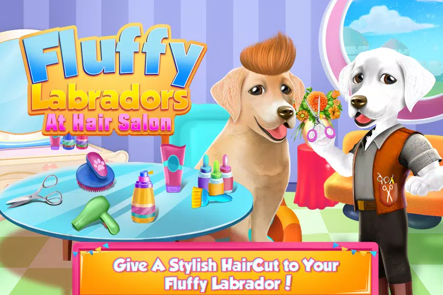 Fluffy Labradors at Hair Salon应用截图第0张