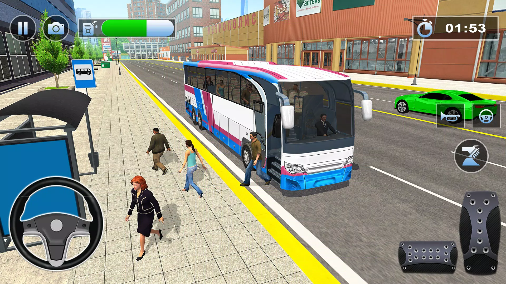 Bus Driving Simulator Bus Game Capture d'écran 3