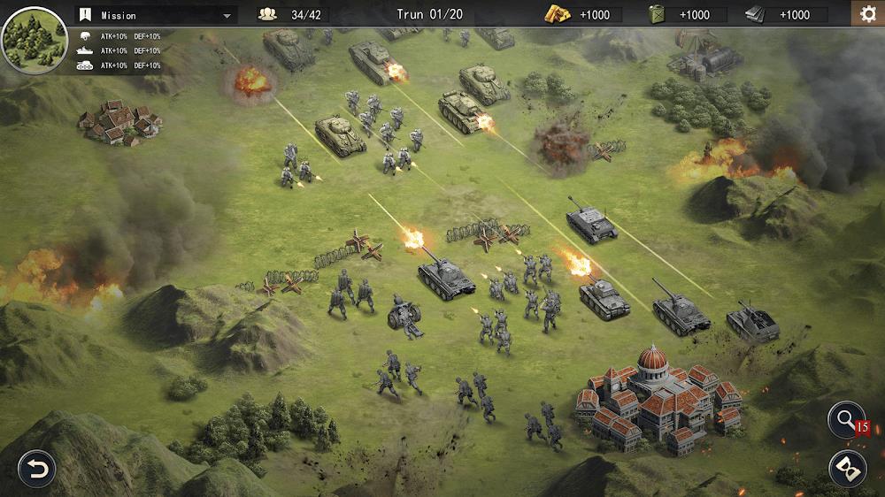 World War 2: Strategy Games ဖန်သားပြင်ဓာတ်ပုံ 1