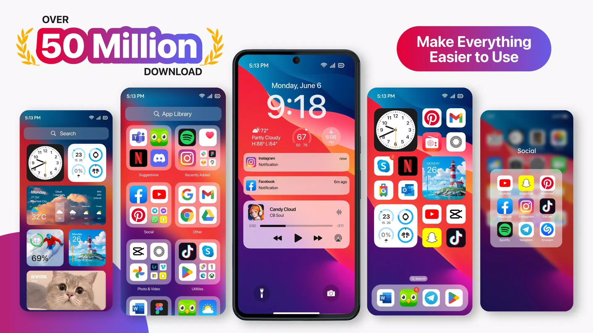 Launcher OS™ ဖန်သားပြင်ဓာတ်ပုံ 0