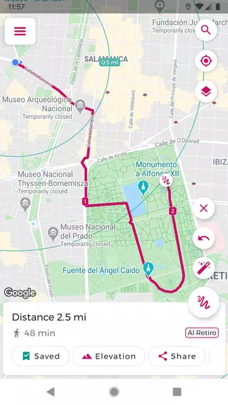 Schermata Just Draw It! - Route planner 1