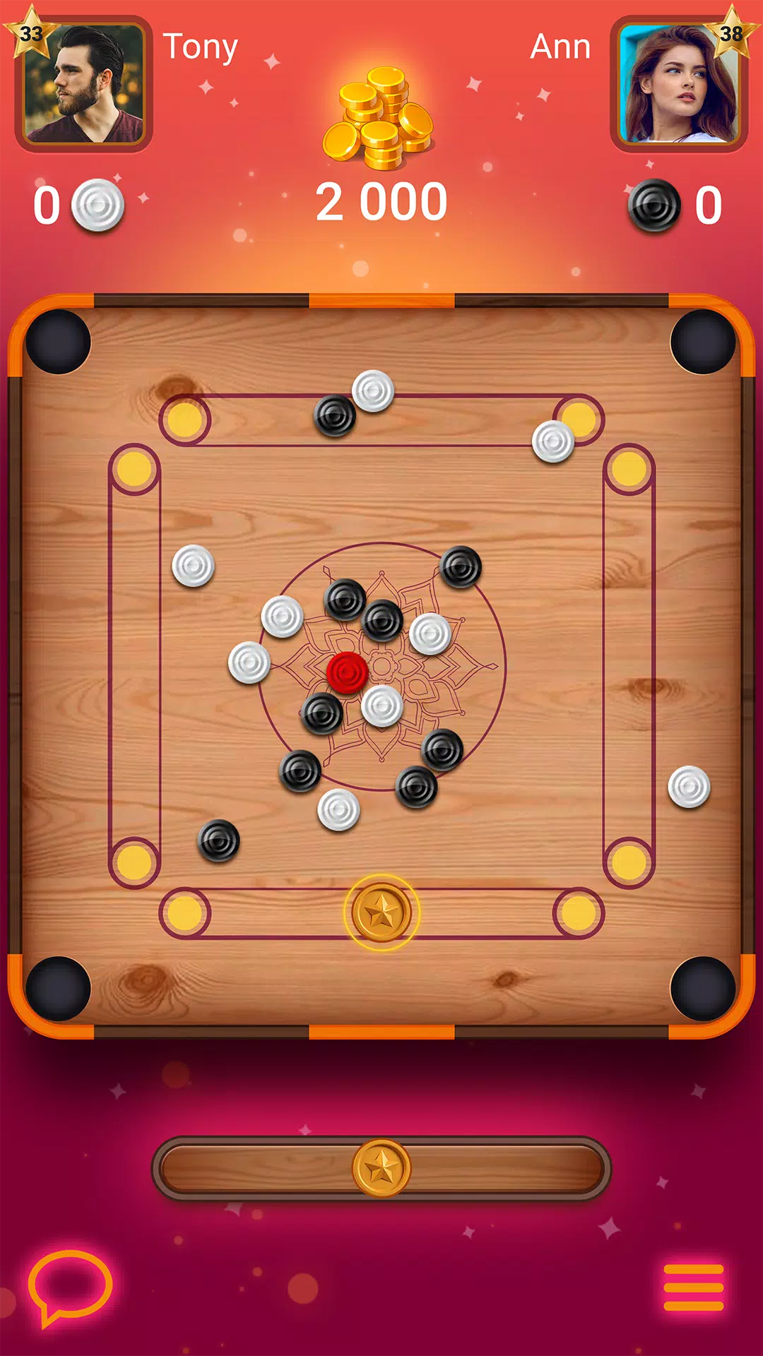 Carrom Lure - Disc pool game スクリーンショット 1