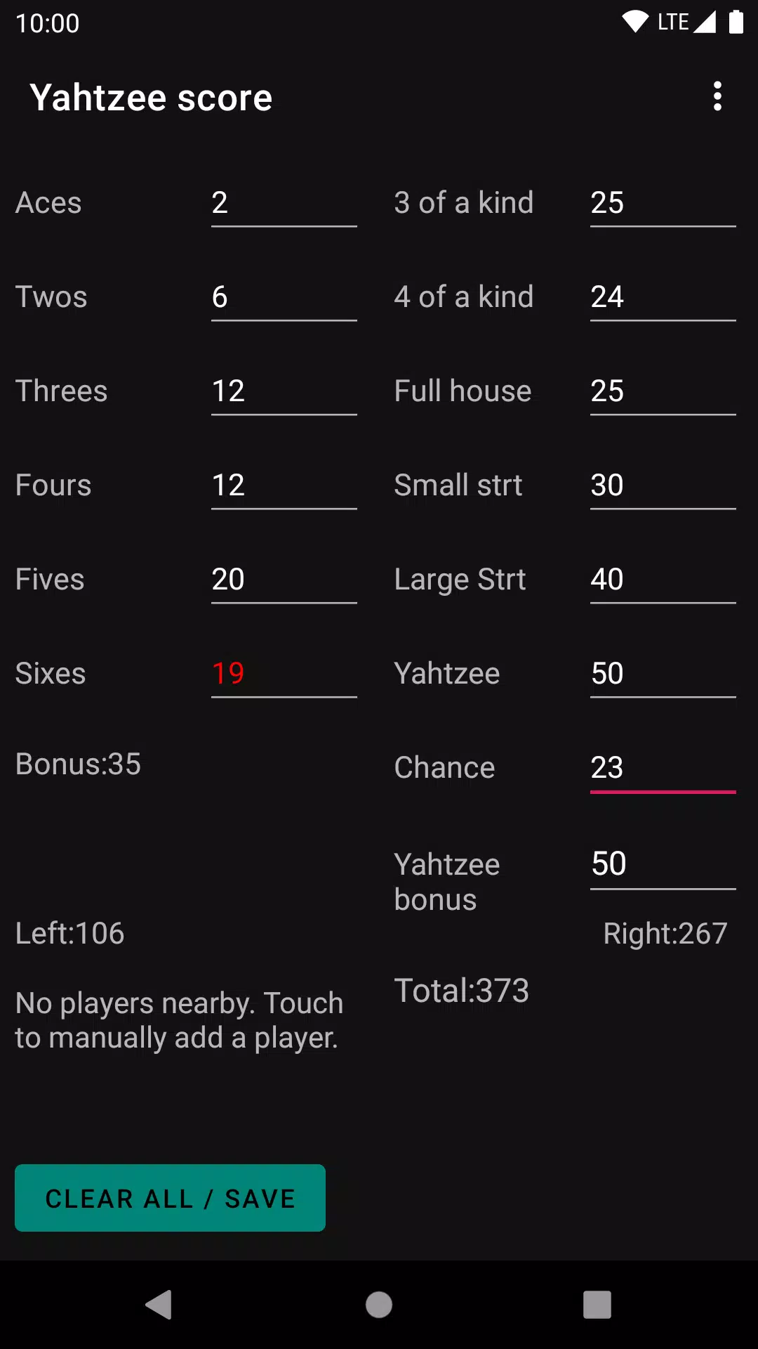 Yatzy score Ảnh chụp màn hình 2