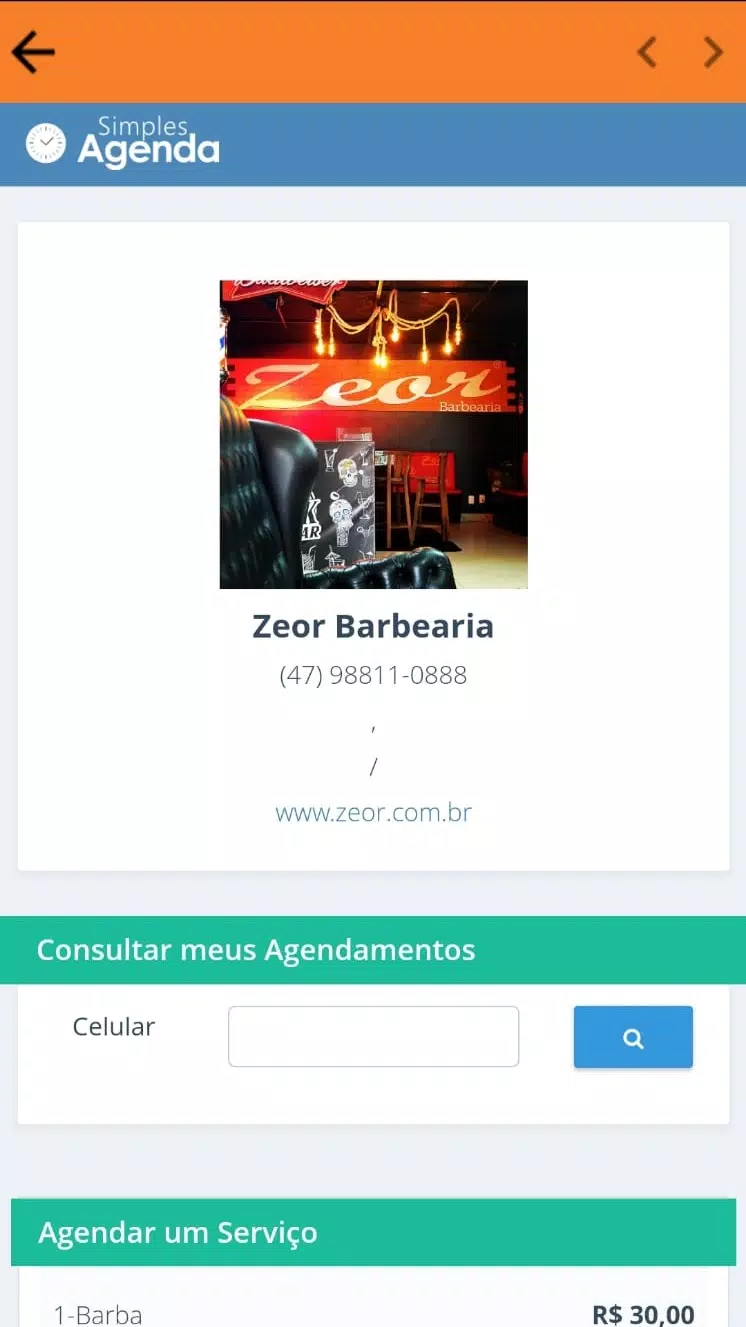 ZEOR Barbearia 스크린샷 3