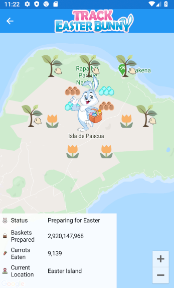 The Easter Bunny Tracker Скриншот 1