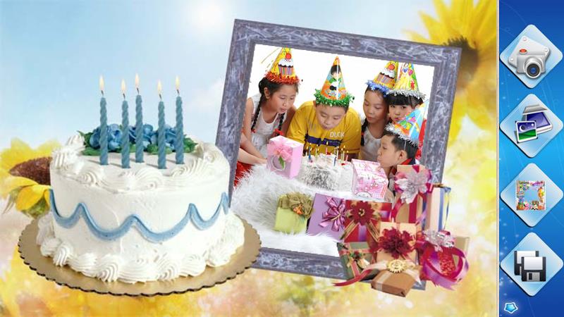 Birthday Frames Ảnh chụp màn hình 1