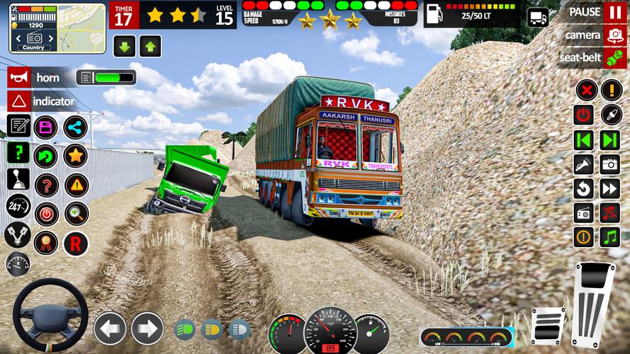 Indian Lorry Truck Driving 3d Captura de pantalla 0