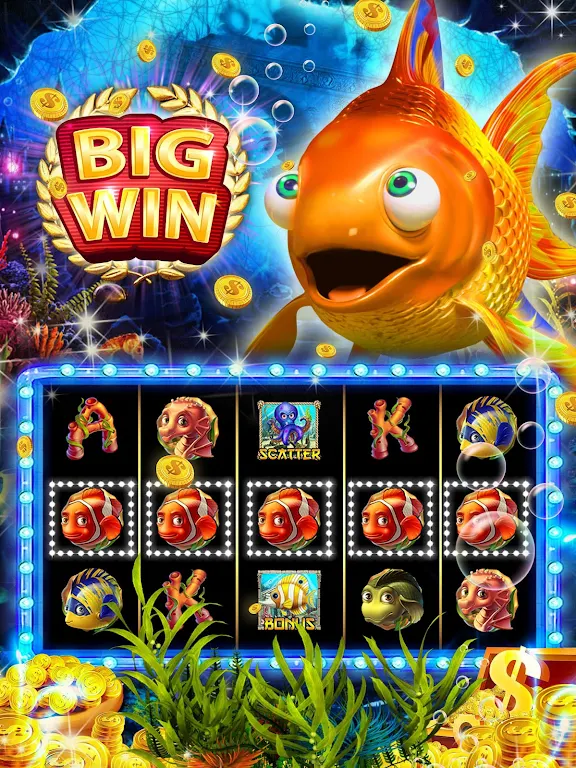 Goldfish Slots: Free Golden Casino Slot Machines Captura de tela 0