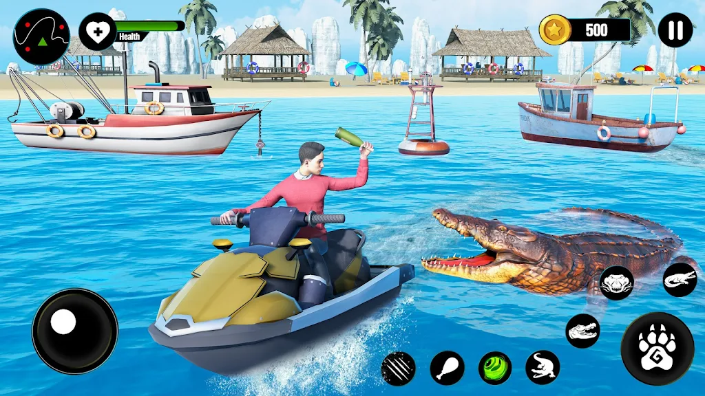 Crocodile Attack Animal games স্ক্রিনশট 2