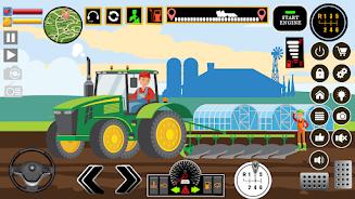 Farm Tractors Dinosaurs Games 스크린샷 1