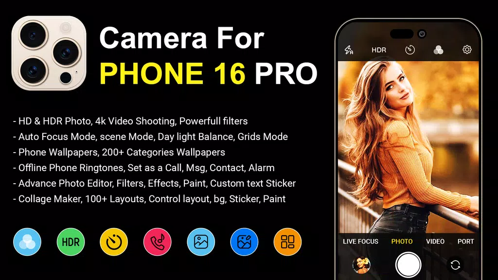 Camera iPhone 16 - OS18 Camera 스크린샷 0