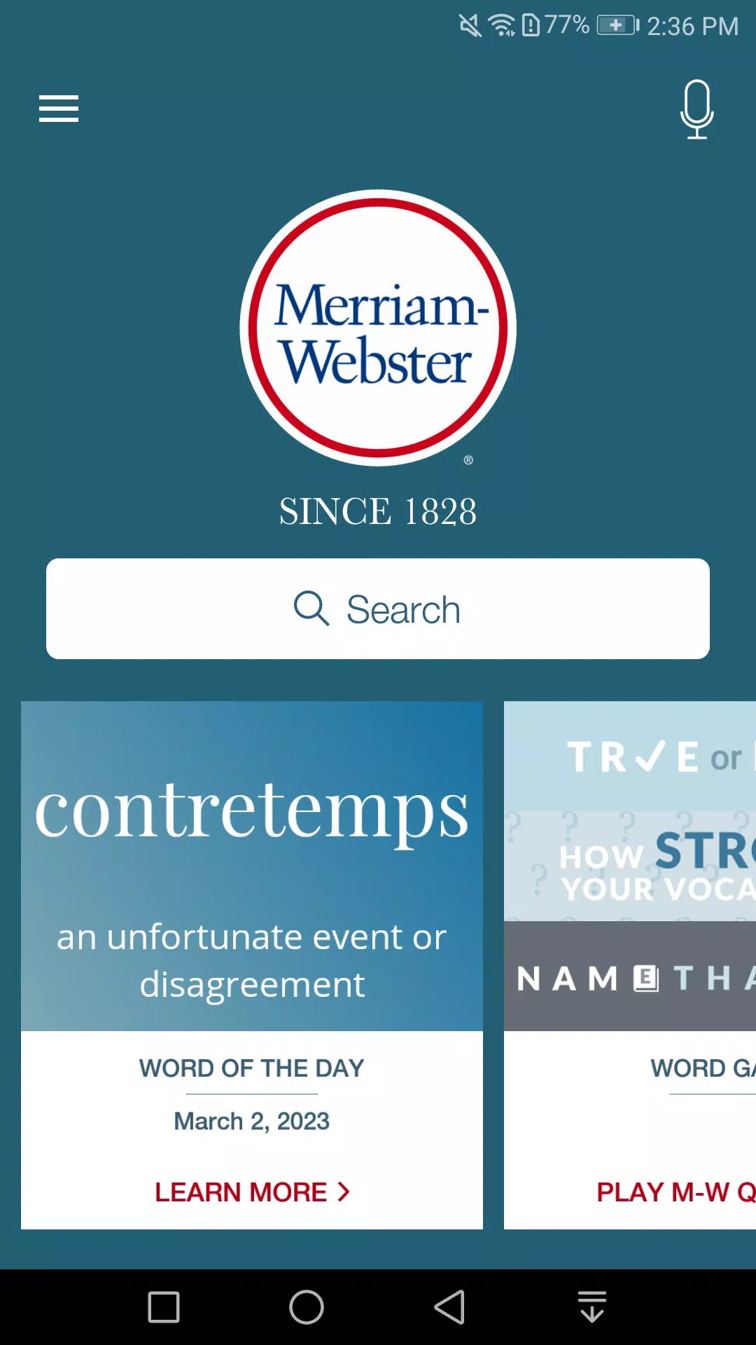 Dictionary - Merriam-Webster ภาพหน้าจอ 0