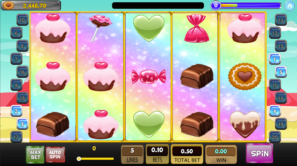 Candy Sweet Slot machine Zrzut ekranu 1