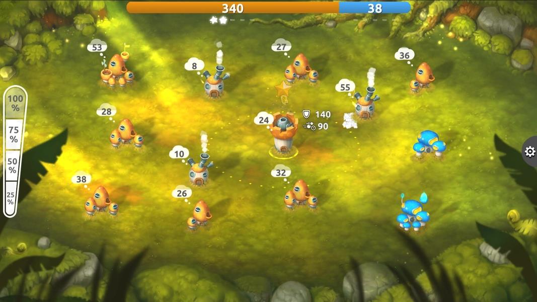 Mushroom Wars 2: RTS Strategy Schermafbeelding 3