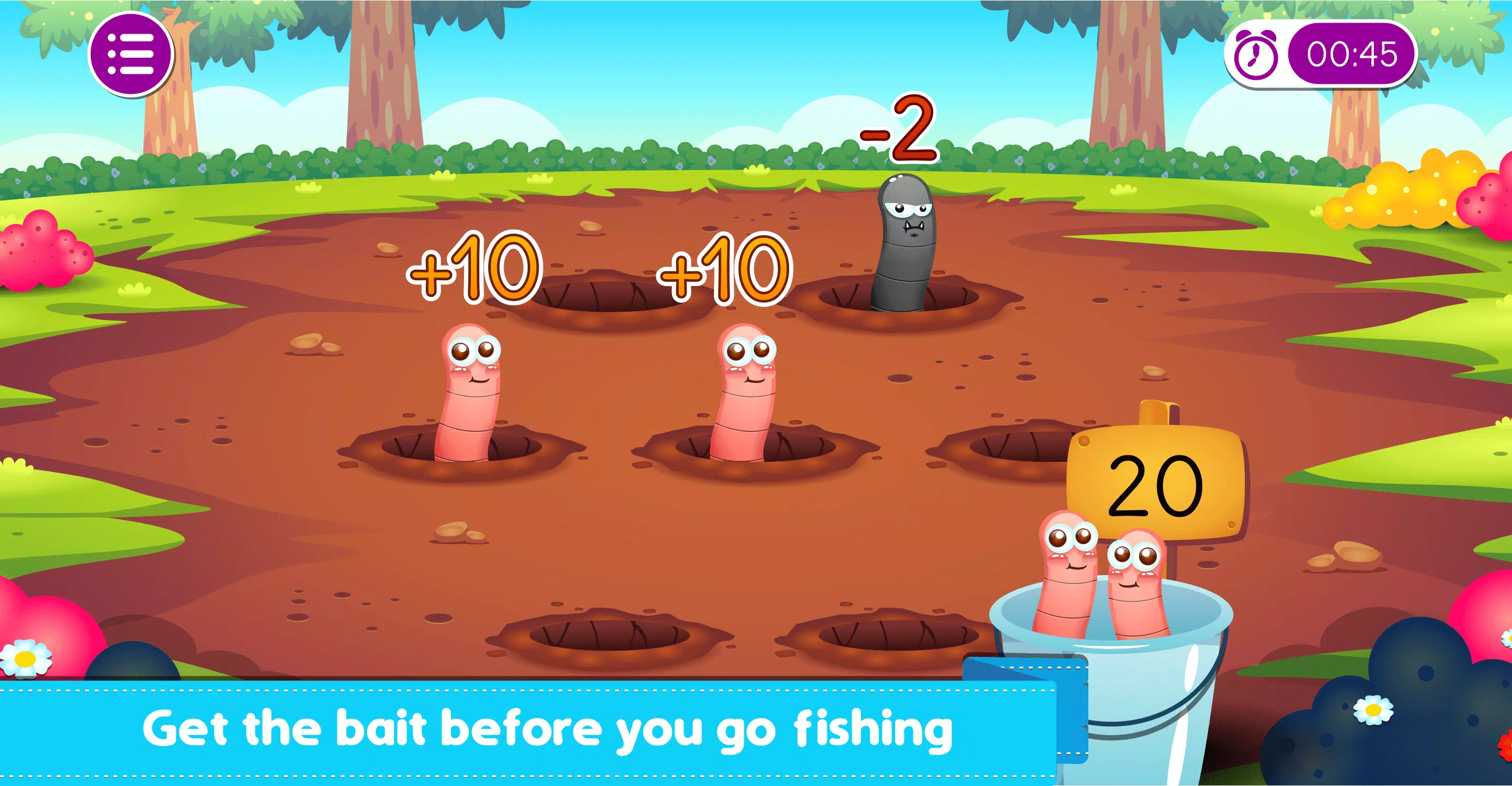 Marbel Fishing - Kids Games Ekran Görüntüsü 1