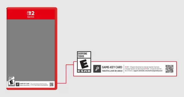 Nintendo Switch 2 game-key card illustration