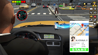 US Taxi Car Driving Games Captura de pantalla 2