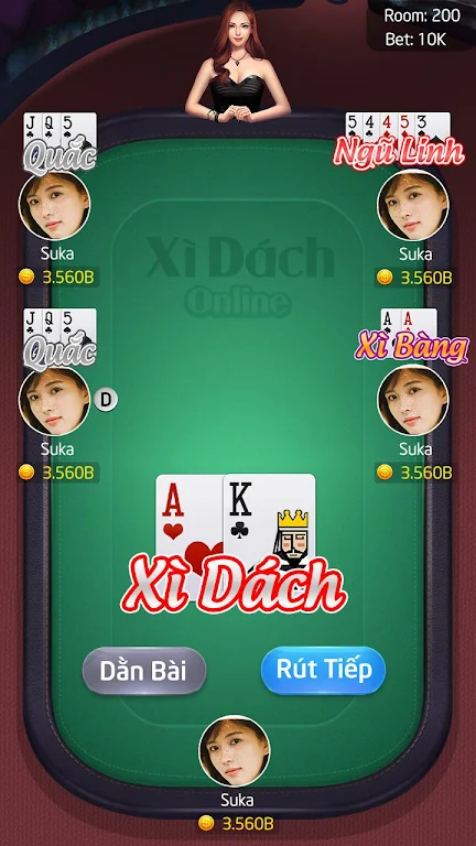 Blackjack - Xì dách Online স্ক্রিনশট 1