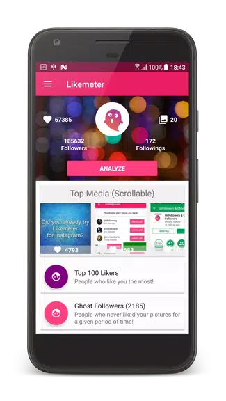 Likes & Ghost Followers for Instagram スクリーンショット 0