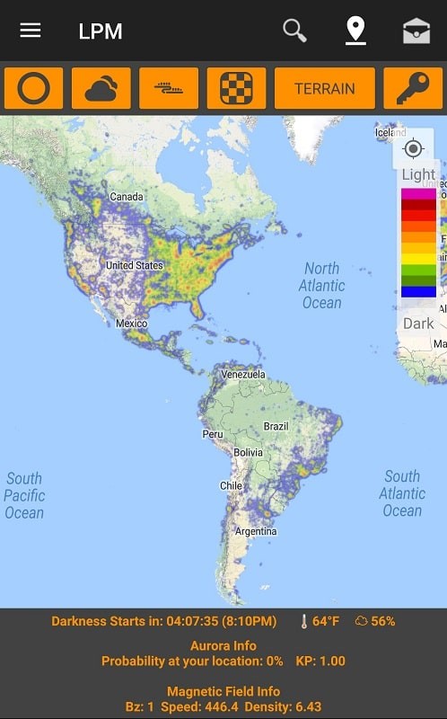 Light Pollution Map - Dark Sky スクリーンショット 0