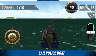 Schermata Police Boat Shooting Games 3D 3