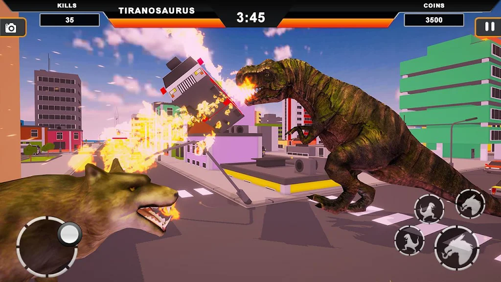 Dinosaur Rampage: Dino City Rampage Simulator ภาพหน้าจอ 2