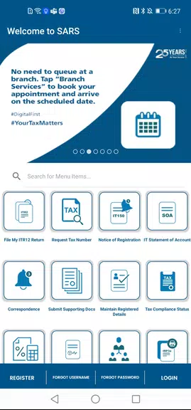 SARS Mobile eFiling ภาพหน้าจอ 2