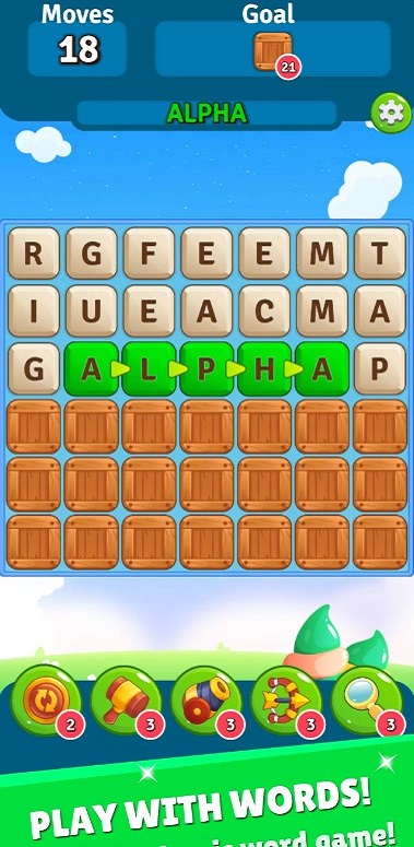 Alpha Betty Scape - Word Game Screenshot 1