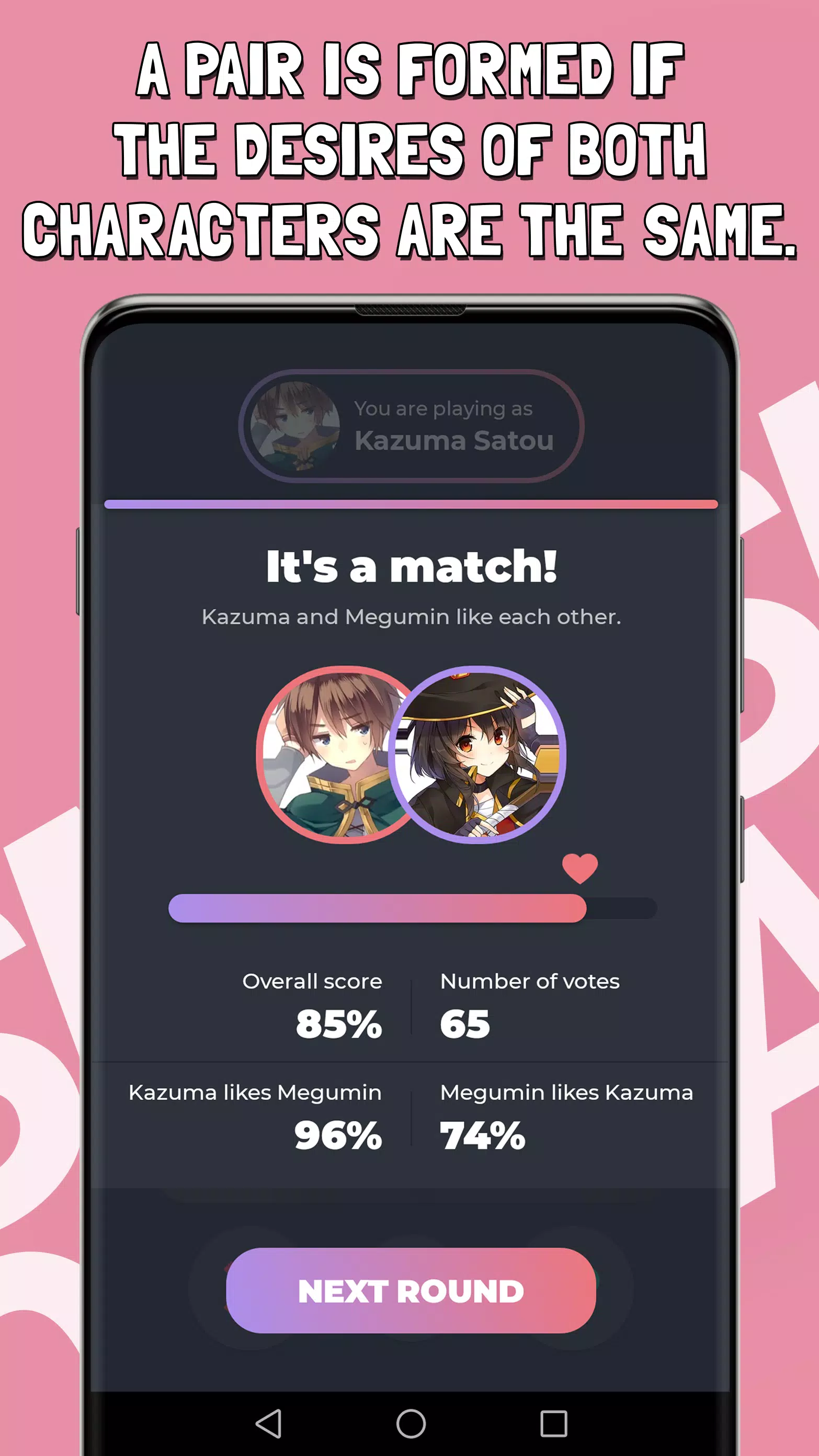 Smash or Pass Anime Game Captura de tela 3